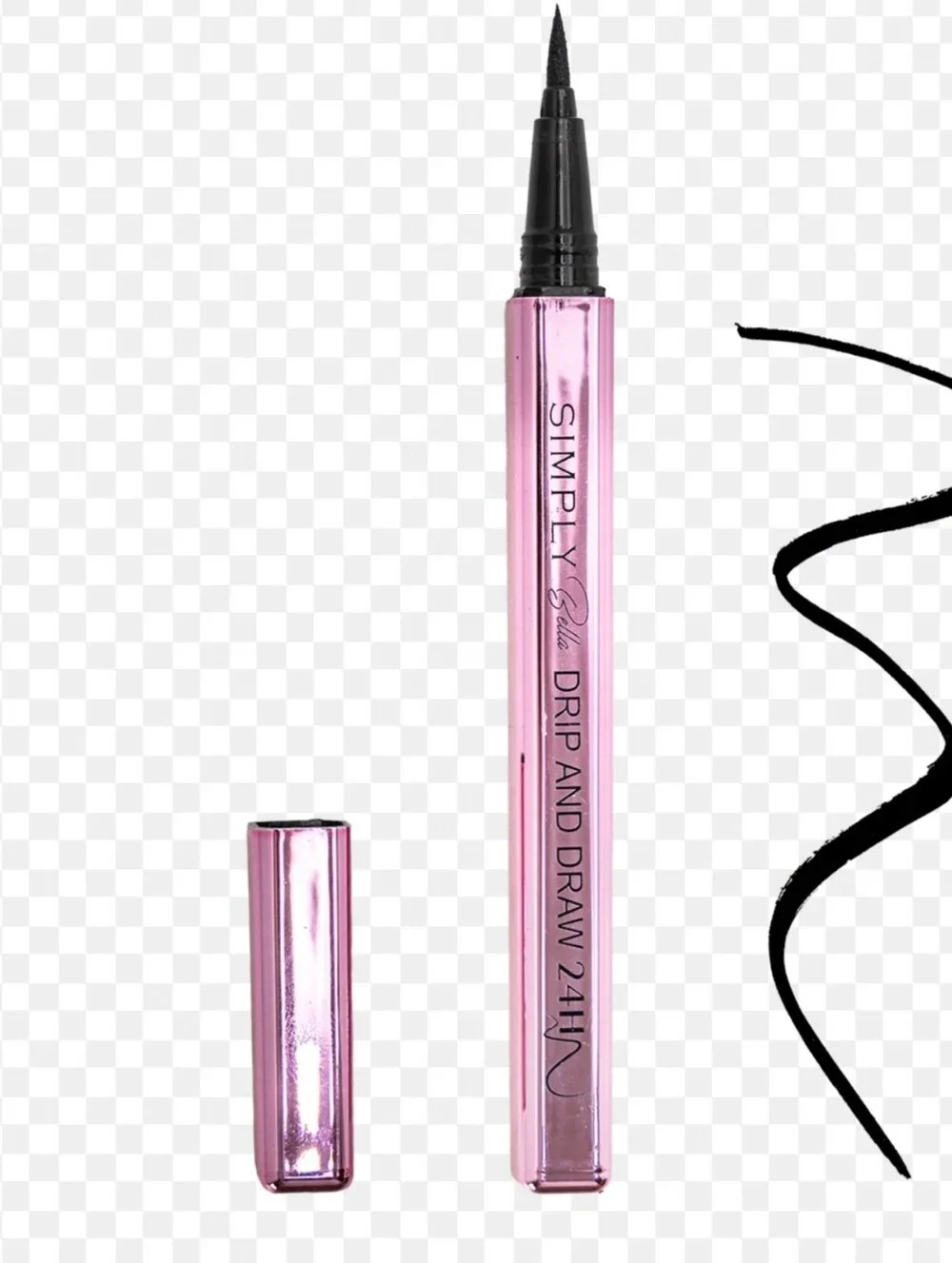 Simply Bella Pink Liquid Eyeliner - Black Precision Liner NIB